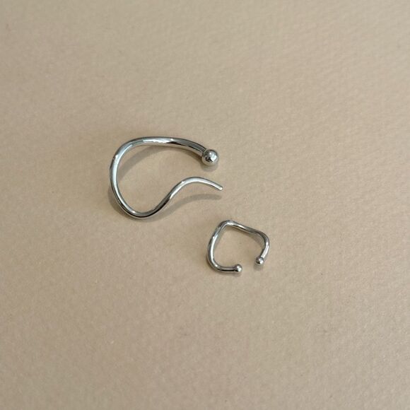 Geo cuff earrings N1240 - Picture 2 of 4